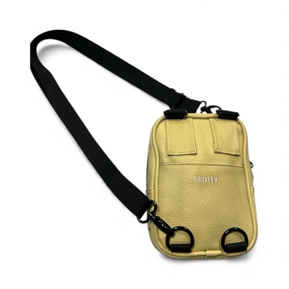 Brixley Yellow leather Crossbody Bag - Picture 3 of 9